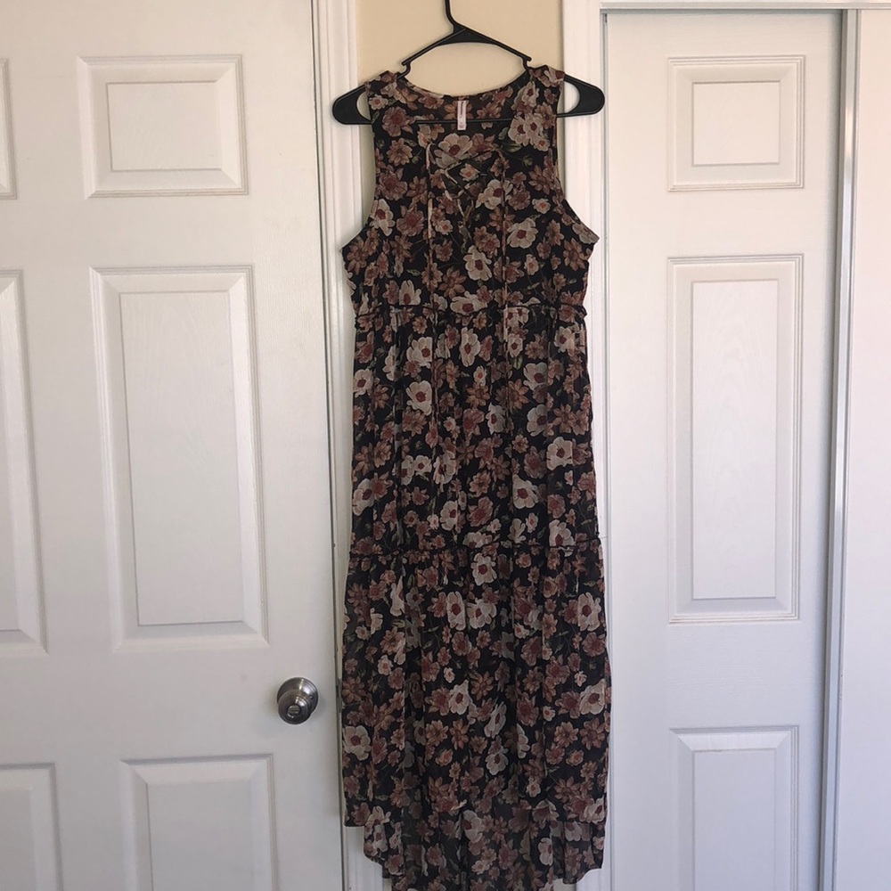 High low floral dress